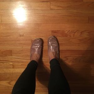 Pink glittery Toms